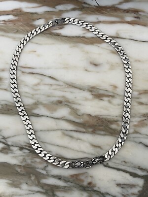 GUCCI Link Dyonissus Choker 925 SILVER With Tiger Heads Unisex  NWT