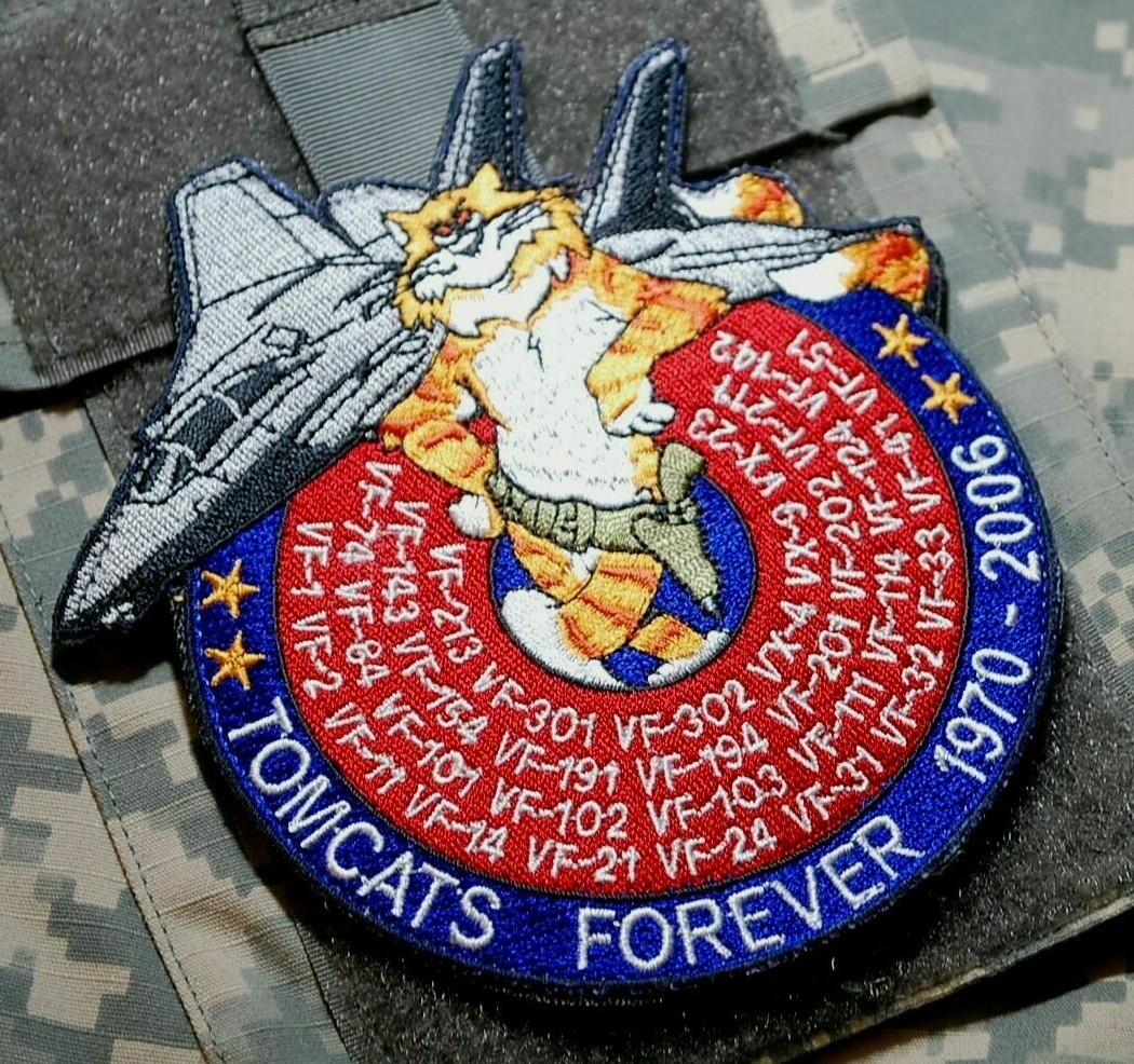 USN F-14 Tomcat März Verein 1970-2006 Farewell Decommission Fahne