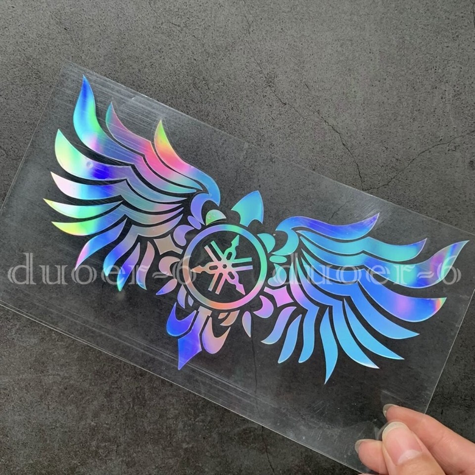 Motorcycle Fuel Tank 3D ABS Emblem Decal for Fork Yamaha Bike Car Laser