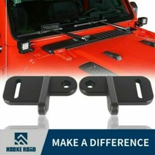 Hooke Road A-pillar Light Mounting Brackets Pairs Fit Jeep Wrangler Jl Jt 18-25 Hooke Road A-pillar Light Mounting Brackets Pairs Fit Jeep Wrangler Jl Jt 18-25