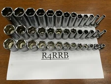 Snap-on Tools USA NEW 84pc 3/8" Drive Metric AND SAE 6 POINT CHROME MASTER SETS