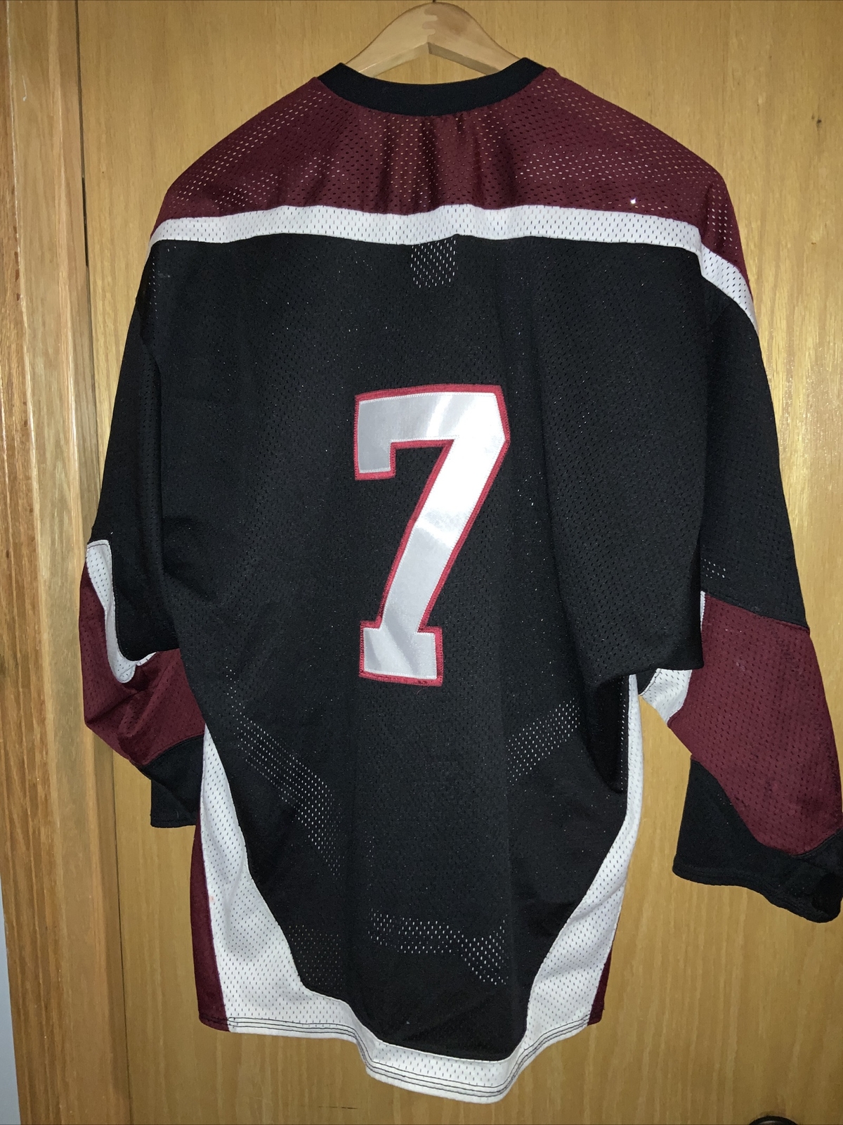 Game used Shattuck St. Mary’s Minnesota Prep School Hockey Jersey