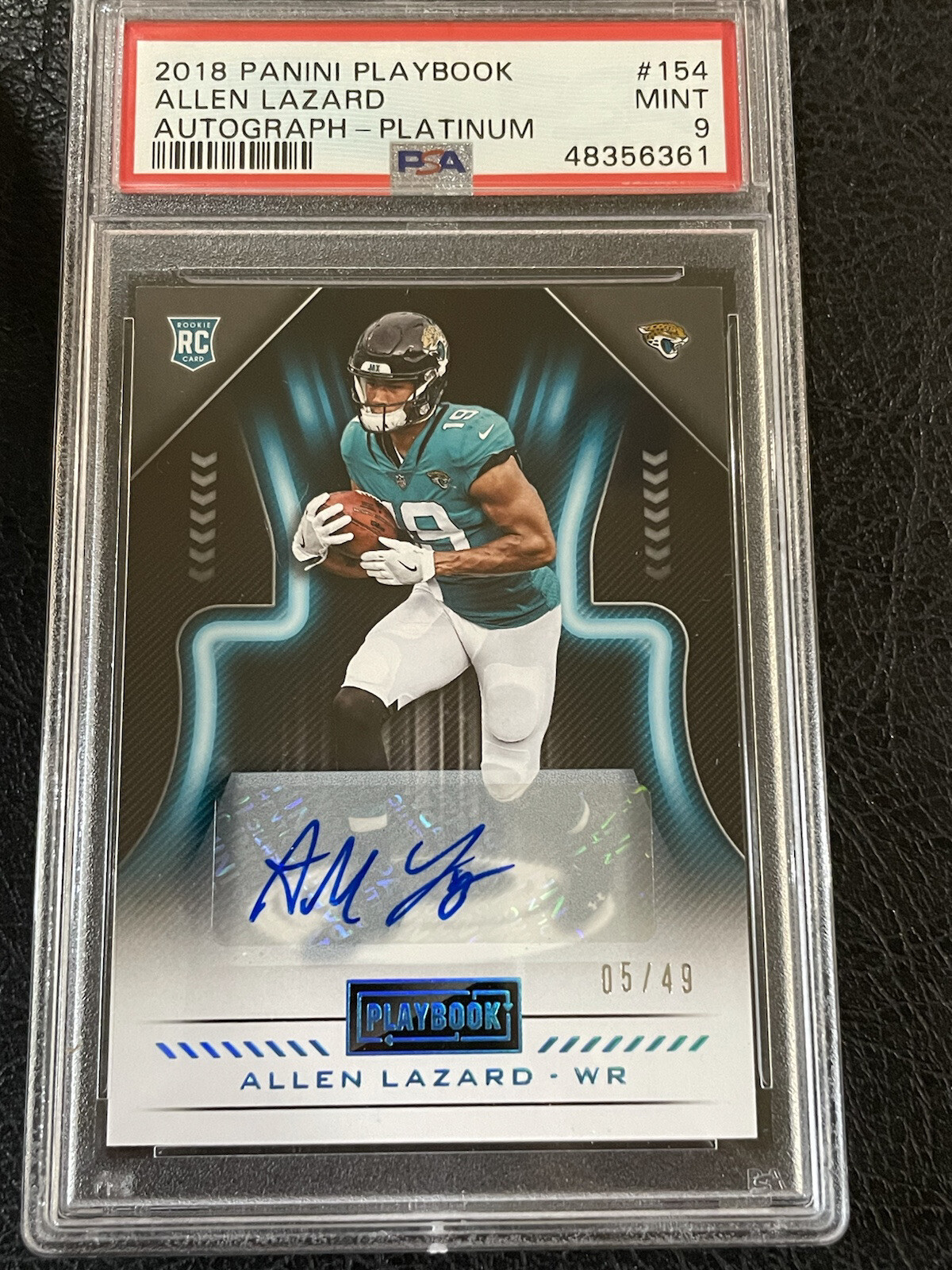 Allen Lazard Panini Playbook #154 Autograph-Platinum