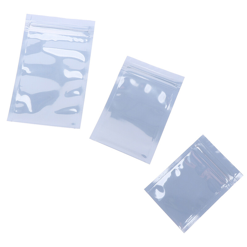 100Pcs Antistatic Storage Bag Ziplock Bags Resealable Pouch for Packd