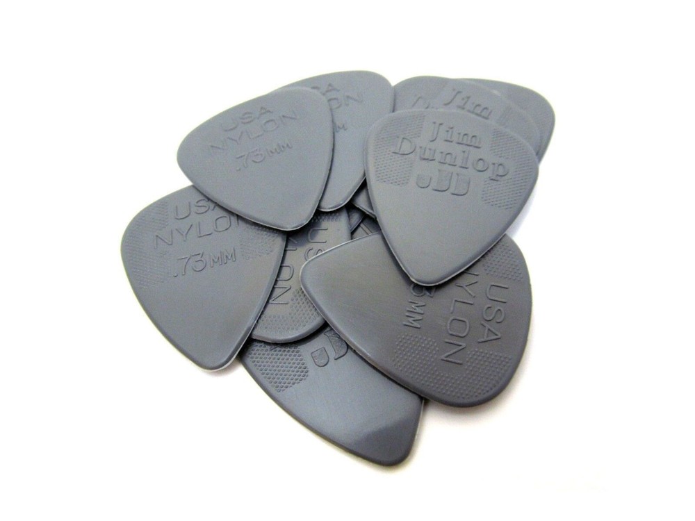 Dunlop Guitar Picks Nylon 12 Pack .73mm medium (44P.73)
