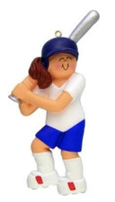 Personalized BASEBALL Christmas Tree Ornament