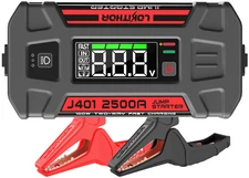  LOKITHOR Car Jump Starter 100W Two-Way Fast Charging 2500A Smart Digital Screen