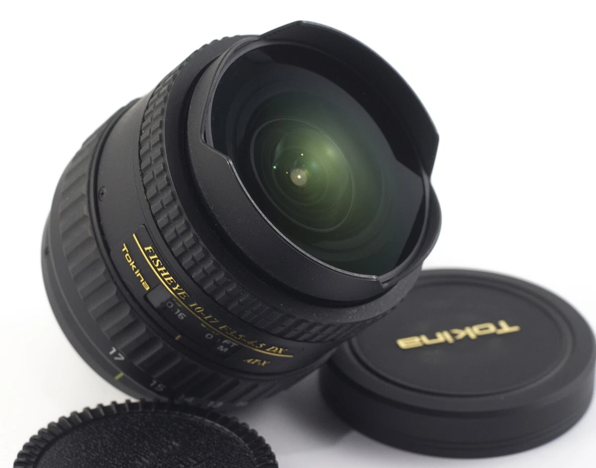 TOKINA AT-X 107 DX FISHEYE F 3.5 - 4.5 10-17mm LENS FOR NIKON DSLR