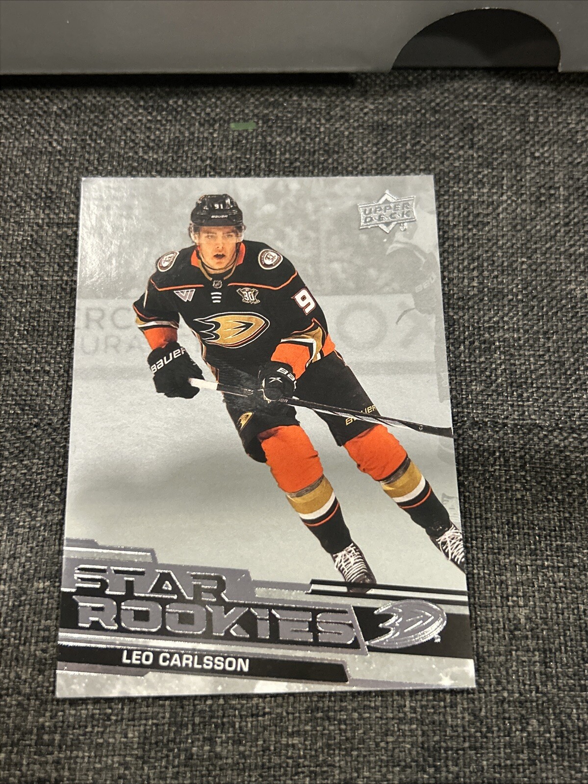 2023-24 Upper Deck Star Rookies - #7 Leo Carlsson (RC) Anaheim Ducks