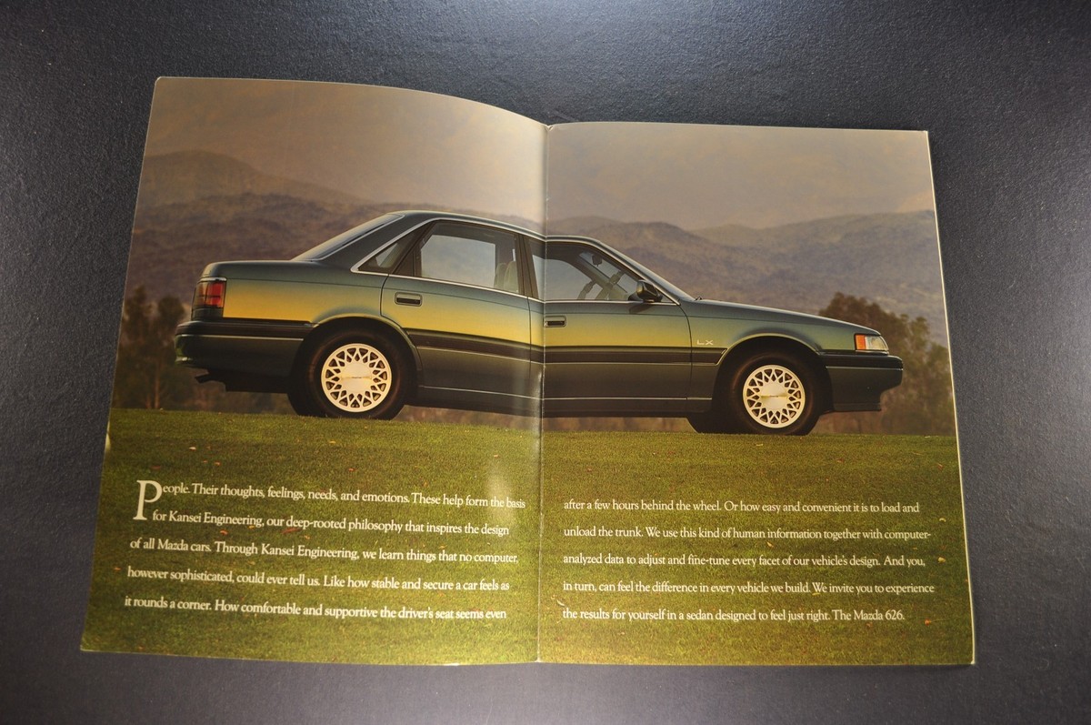 1992 Mazda 626 Sedan Catalog Sales Brochure Excellent Original 92