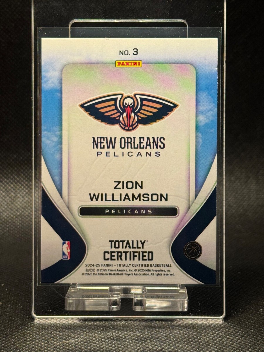 NBA ZION ☆RC☆ ルーキーカード③ 2024-25 Panini Totally Certified - Zion Williamson #3 Franchise