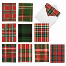 10 All Occasion Blank Note Cards with Envelopes - HIGHLAND HOLIDAY M6016