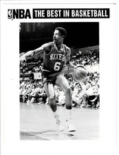 1980s Julius Erving 8 X 10 B W Promo Photo Philadelphia 76ers HOF