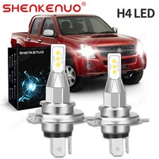 2 Piece H4 LED Headlamp White High/Low Beam Bulb for Holden Rodeo RA 03-08