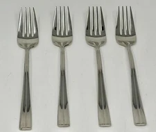 Oneida Rondel Set of 4 Dinner Forks 8 1/8"