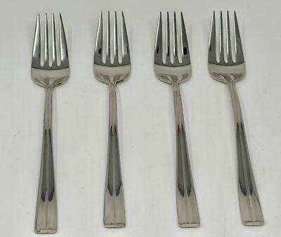 Oneida Rondel Set of 4 Dinner Forks 8 1/8''