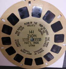 VIEW MASTER REEL 141 HAND PRINTED "ZION NAT'L PARK" GREAT SHAPE 1940