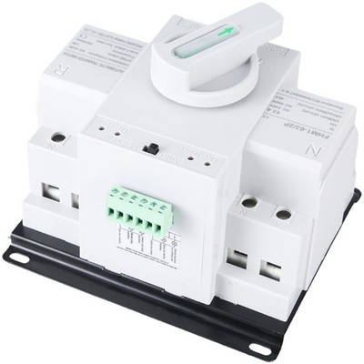 2 Poles 63A 220V Double Power Automatic Changeover Switches Circuit Protections