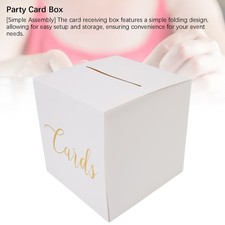 Card Box White Card Box 22x22x22.5cm For Wedding