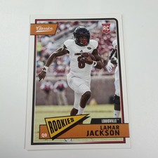 2018 Panini Classics Lamar Jackson Rookie Card  RC Louisville Baltimore Ravens. rookie card picture