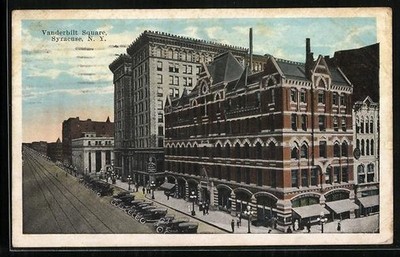 Ansichtskarte Syracuse, NY, Vanderbilt Square 1924 