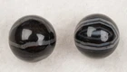 2 Banded Agate Marbles Ventage Hand Ground Dyed Mar669