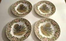 Set Of 4 Salad  Plates Queens Myott Factory