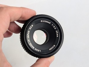 Ricoh Riconar 55mm f/2.2  Vintage Lens - Pentax K Mount