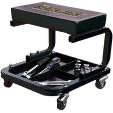 Rolling Creeper Garageshop Seat Mechanic Stool With Tool Tray Storage Black