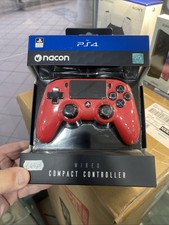Controller PS4 Gamepad Compatibile Playstation 4 Rosso NACON Compact Controller
