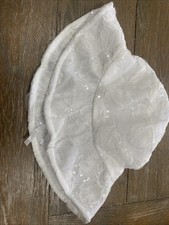 GIRLS TODDLER EASTER HAT DRESSUP TEAPARTY WHITE HAT W/FLOWER BAND PURSE NEW