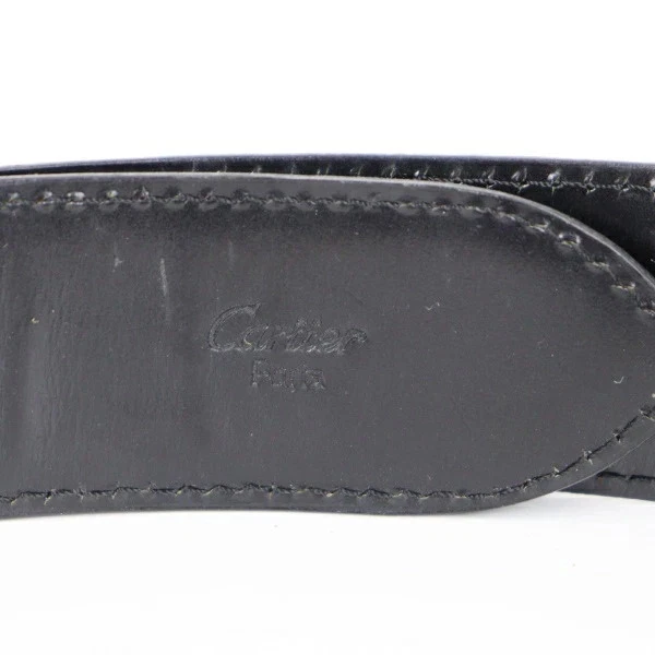 Cinturón CARTIER PANTHERE - Cuero, 31,1 pulgadas, Negro, Auténtico (YK15930) Foto 2 de 4