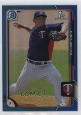 2015 Bowman Chrome Prospects Blue Refractor 34/150 Chih-Wei Hu #BCP112 0wg1