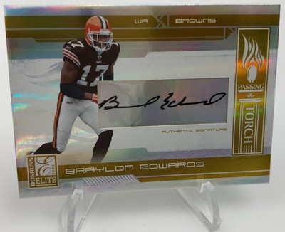 BRAYLON EDWARDS AUTO Card 2006 Donruss ELITE RARE/99 Signed BROWNS MICHIGAN