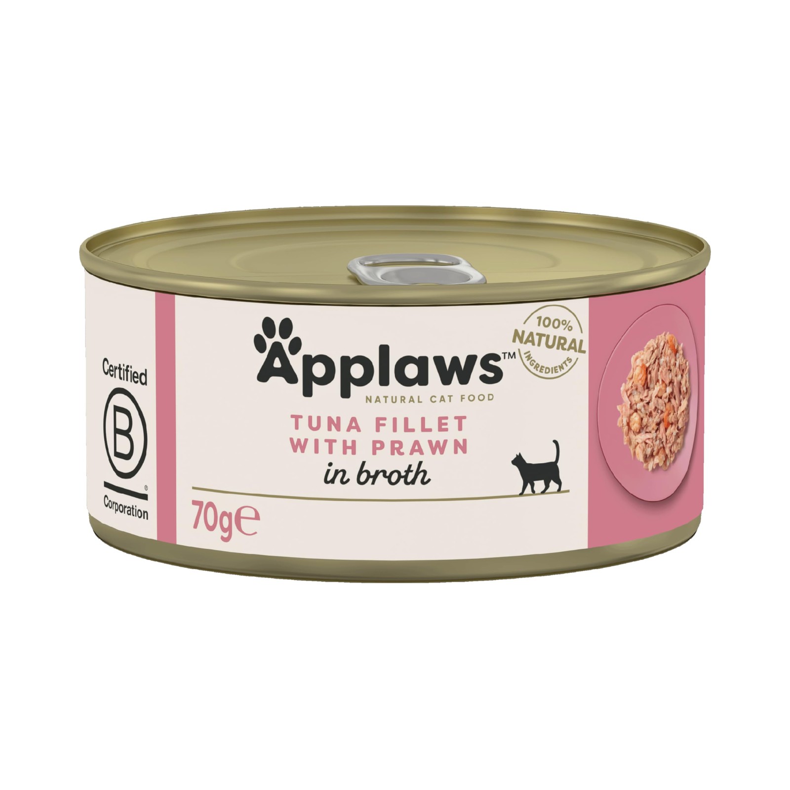 Applaws Adult Tonno e Gamberetti 70g | Umido per Gatti Alta Qualità