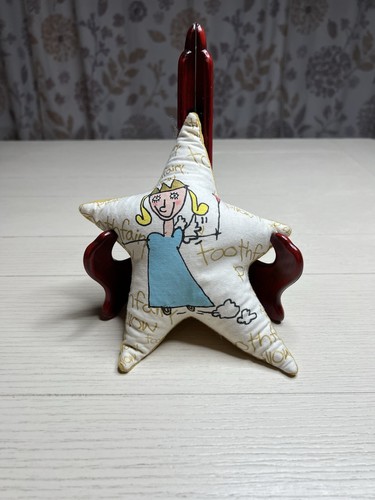 Tooth Fairy Stuffed Beanie Pillow “ Star “ Pouch On Back 8”