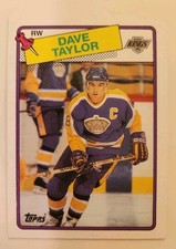 1988 89 Topps Hockey Card 46 Dave Taylor Los Angeles Kings 