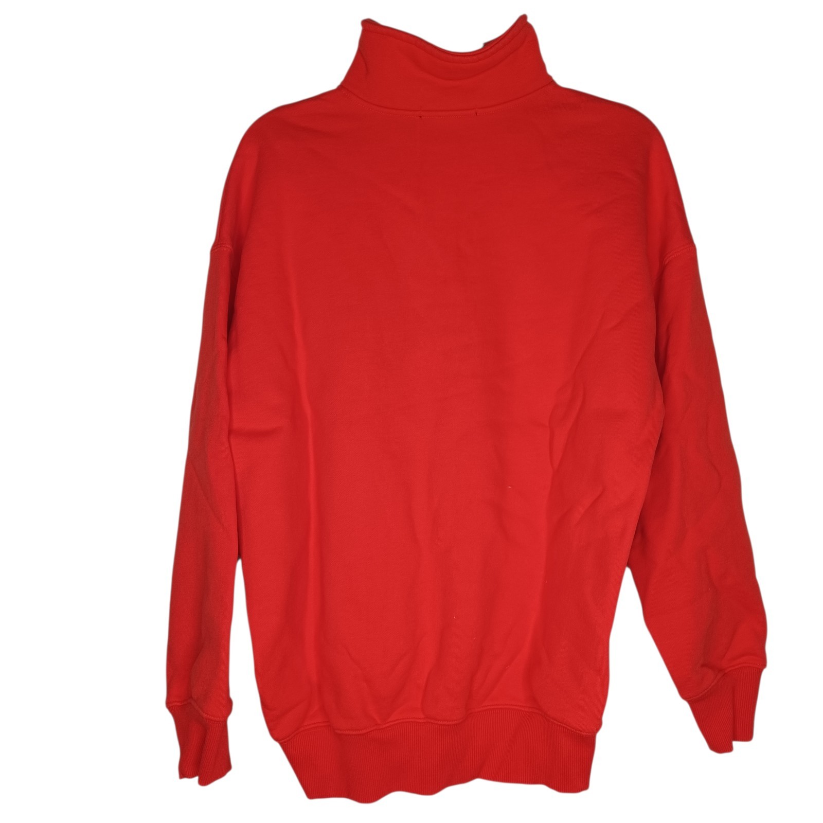 Forever 21 Red Collared Oversized Sweatshirt Pull… - image 2