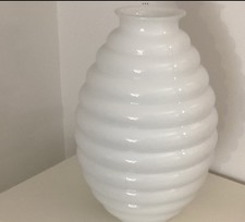 Venini - Vaso Deco - Lattimo - h cm 45 Rarissimo