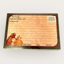 Vintage Cat Recipe Card Set 50 Cards 8 Tab Dividers Legacy Publishing Group