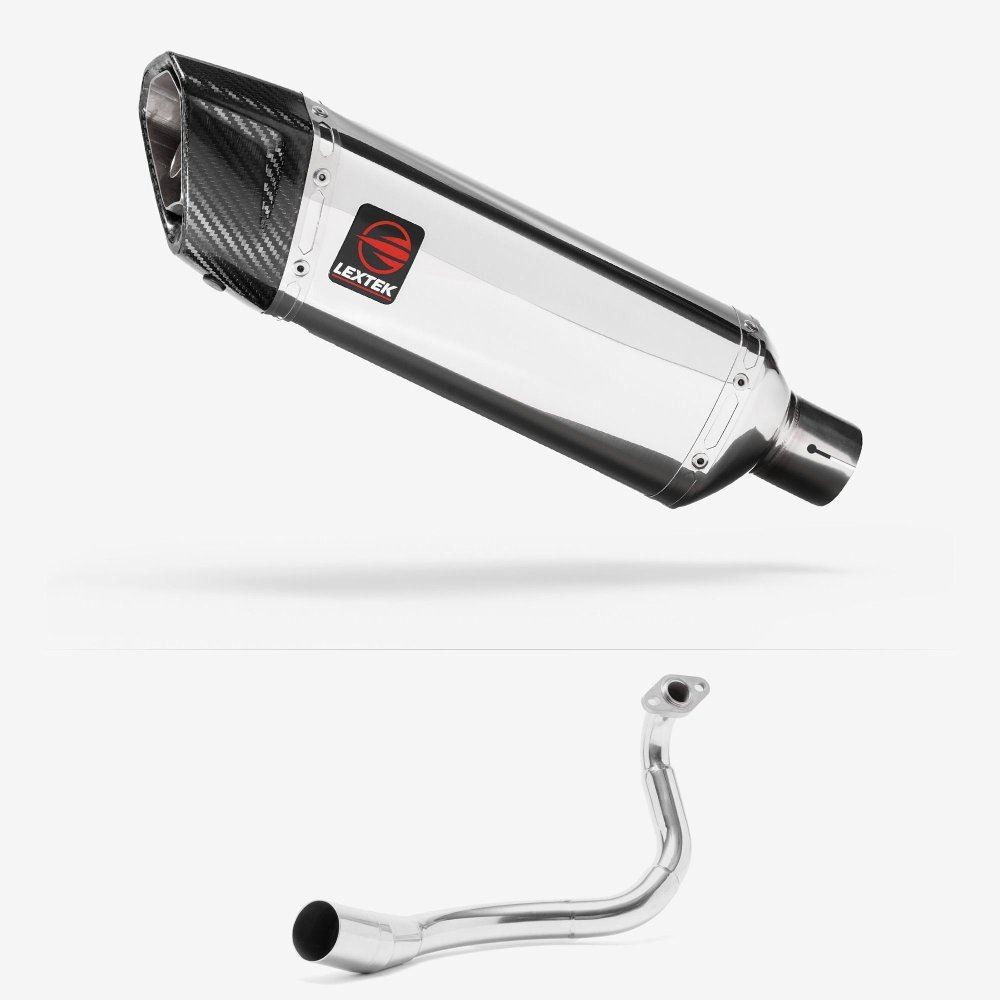 Lextek SP4 Stainless Steel Exhaust System 300mm for Honda PCX125 (18-19)