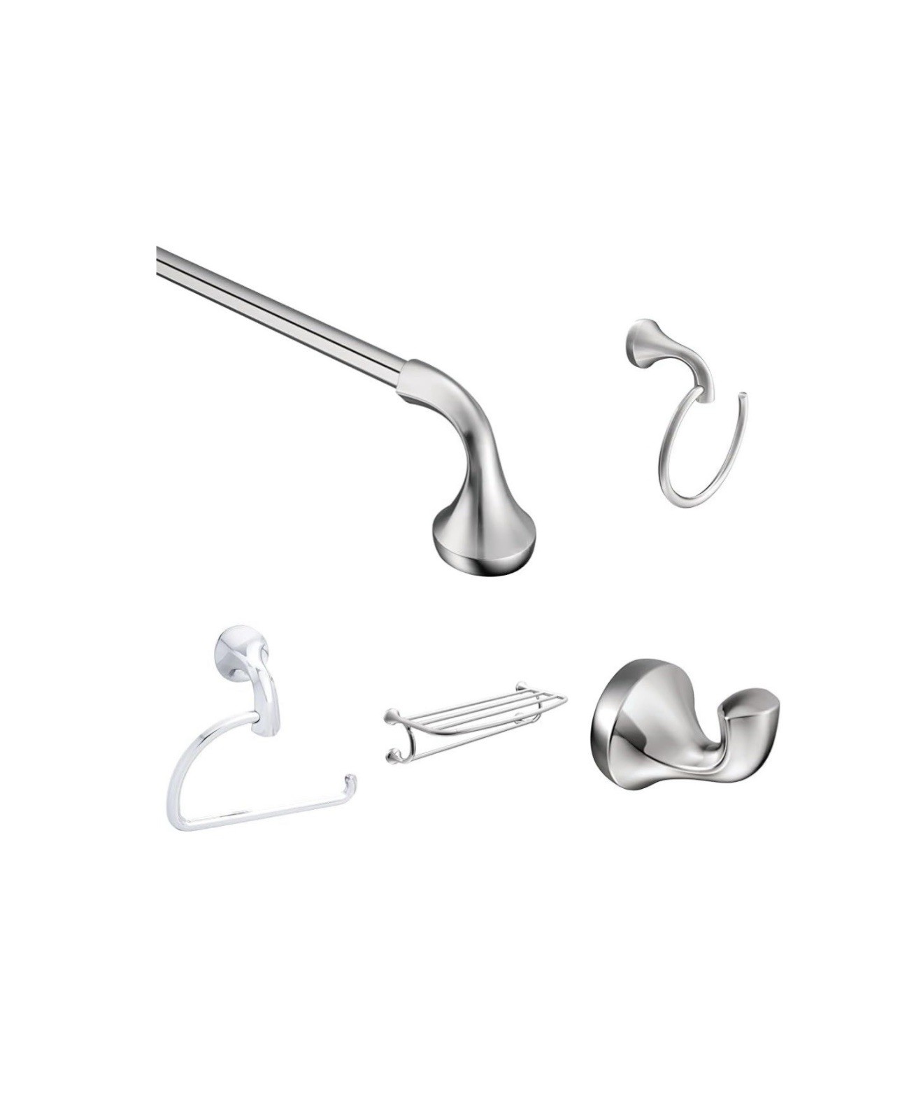 Bar, Yb2824bn, 26" Towel Ring, Yb2886ch