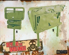 Retro Wasteland Billboard Sign - Post-Apocalyptic - 28mm/32mm - EC3D Designs -