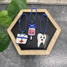 3 PC Medical Nurse Doctor Tumbler Charm Novelty Party Favor PCV Set New B646