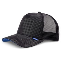 Djinns Trucker Cap Hft Camou Black High Fitted Mesh Kappe Pixcel Camouflage Hat