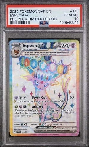 Prismatic Evolutions EN PSA 10 Espeon ex #175 Black Star Promo Gem Mint Pokemon