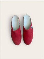 Louis Vuitton Cup Limited Edition Red Mules, never worn, excellent condition