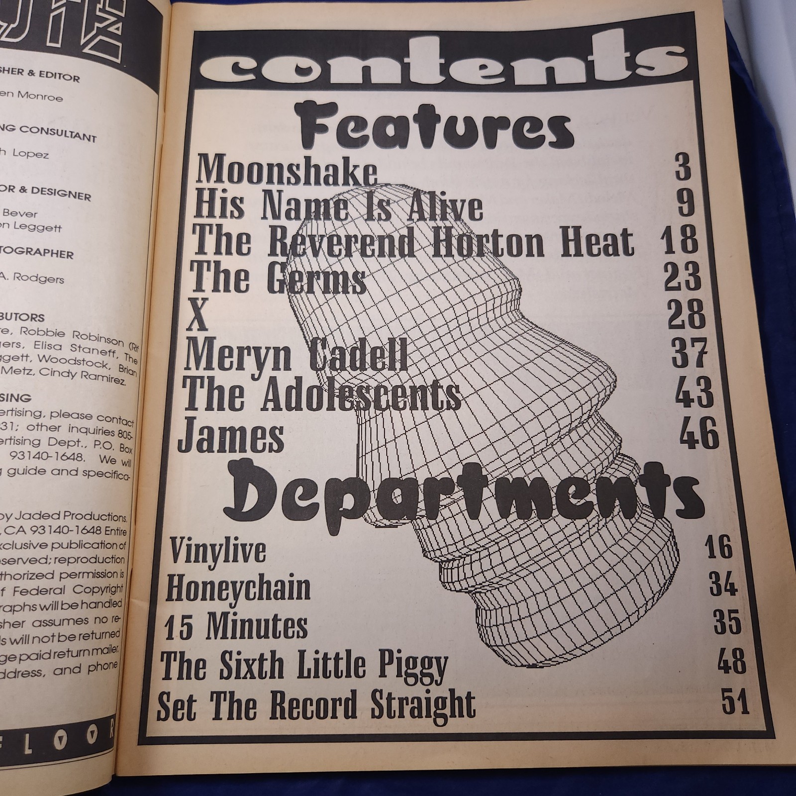 Vintage Mute on the Floor Punk Rock Music Zine Magazine Volume 3 #4 1993