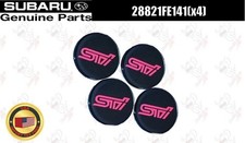 Subaru Oem Aluminium Wheel Center Cap Sti 28821fe141 X4 For Wrx Sti Vab 15-21 Subaru Oem Aluminium Wheel Center Cap Sti 28821fe141 X4 For Wrx Sti Vab 15-21
