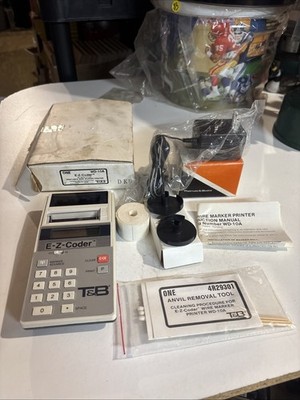 VTG Thomas&Betts E-Z Coder Wire Marker Label Printer WD-10A With Charger